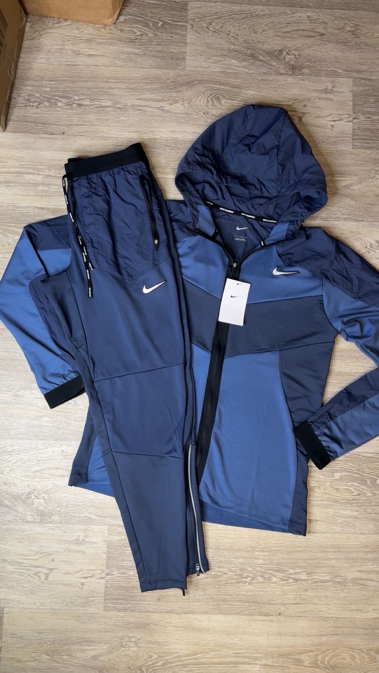 Nike Element Tracksuit Navy Blue