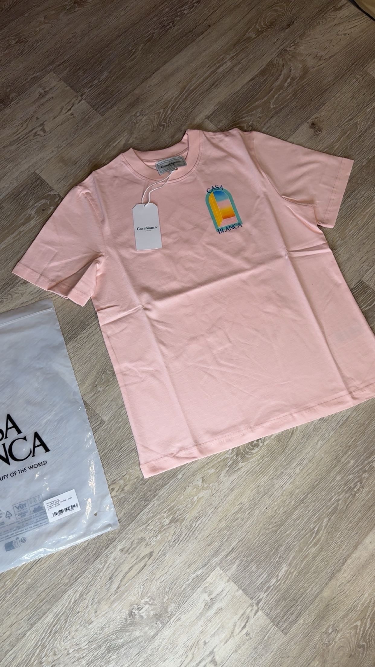 Casablanca L'Arch Colore T-Shirt Pink