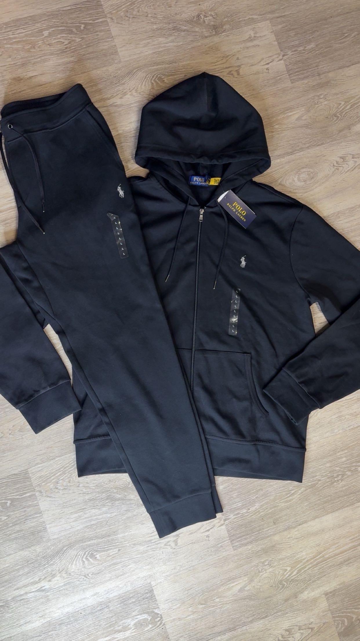 Ralph Lauren Tracksuit Black (grey logo)