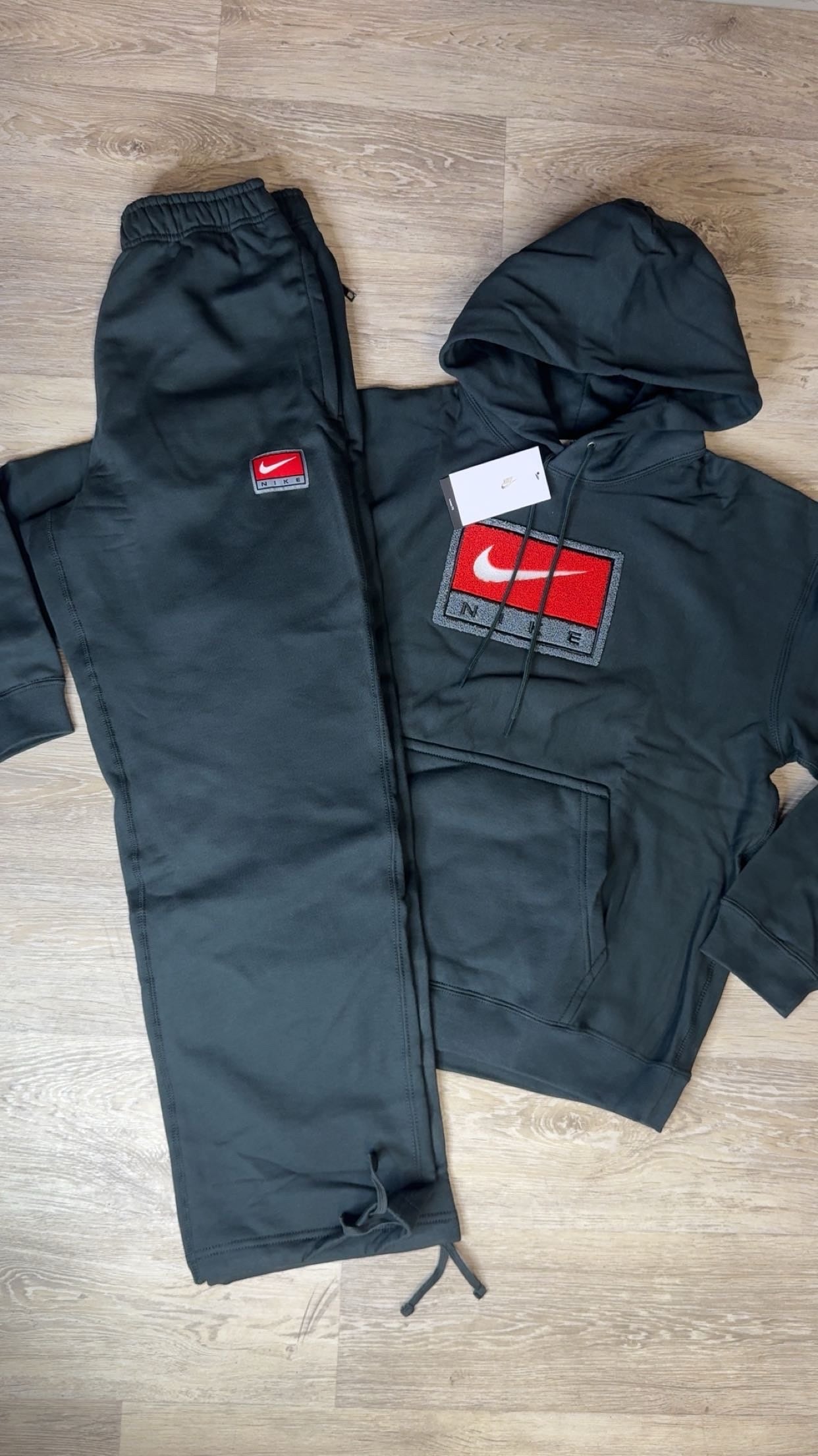 Nike Flared Tracksuit Dark Grey