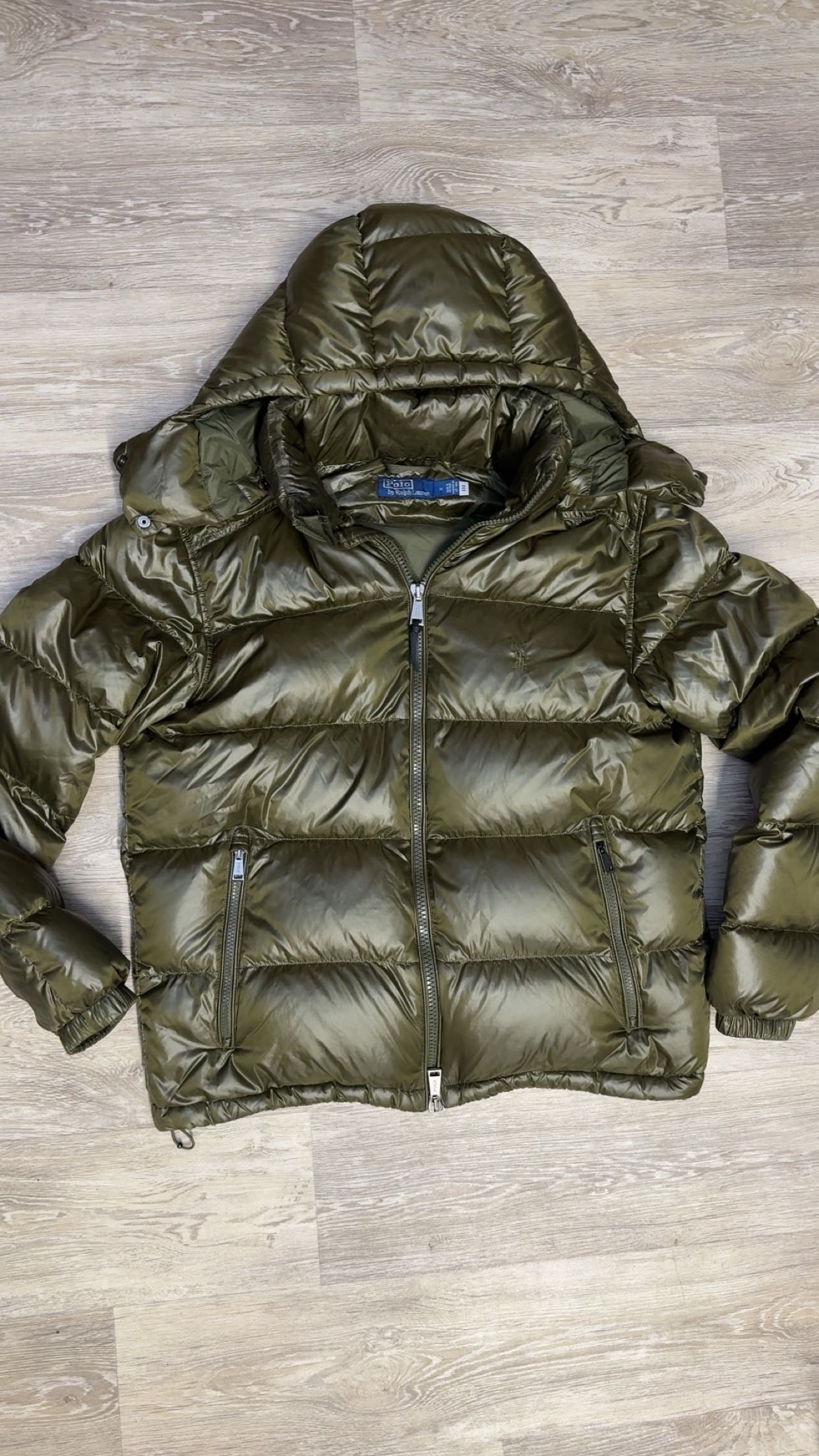 Ralph Lauren Gorham Shiny Jacket Olive (Pre-owned)