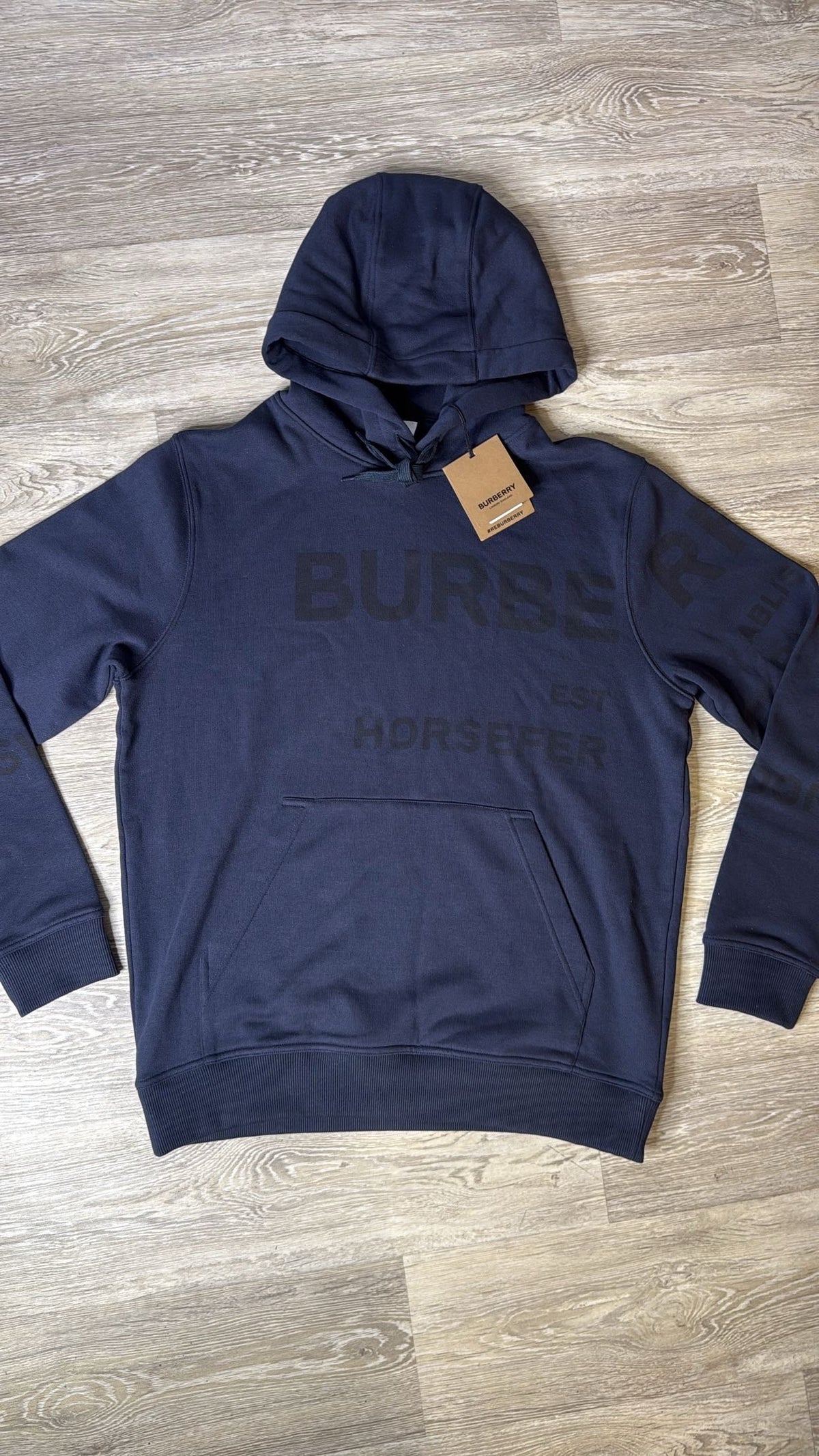 Burberry Hoodie in Navy Blue