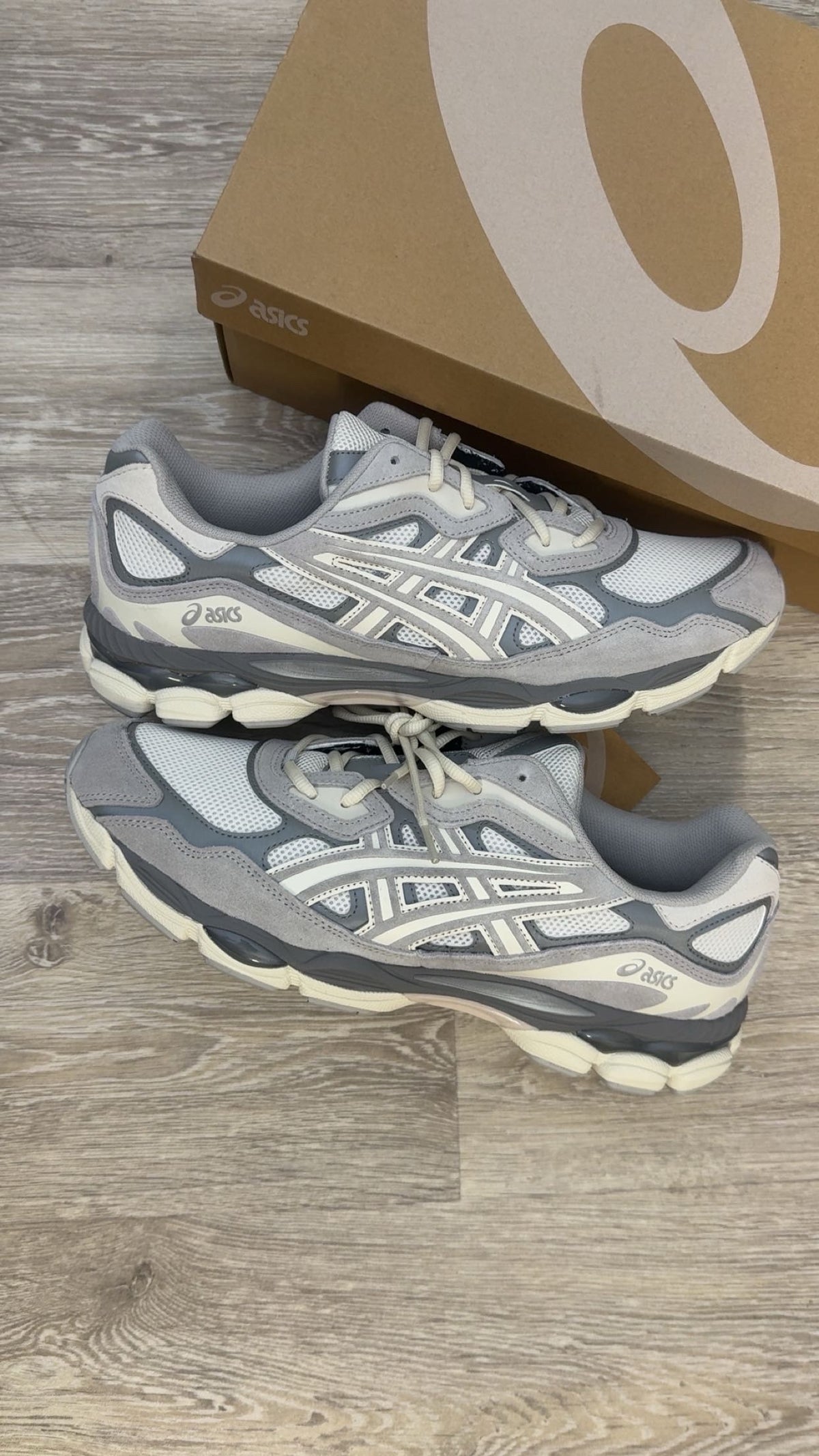 Asics Gel Nyc in Oyster Steel Grey