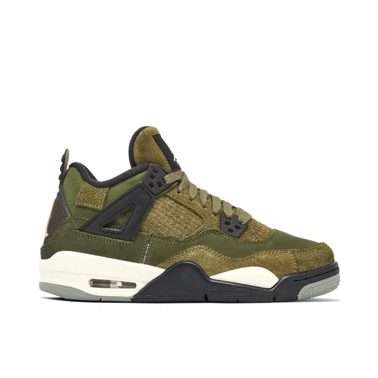 Nike Jordan 4 (GS) Medium Olive/Pale Vanilla