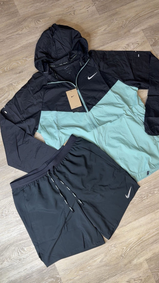 Nike Stride Windrunner Short Set Blue / Black