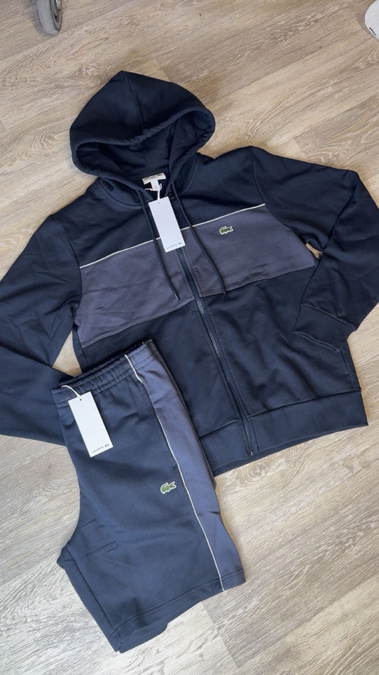 Lacoste Hoodie Short Set Navy