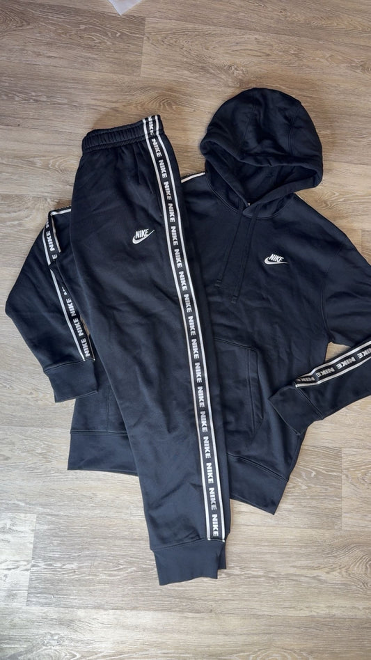 Nike Tape Tracksuit Black