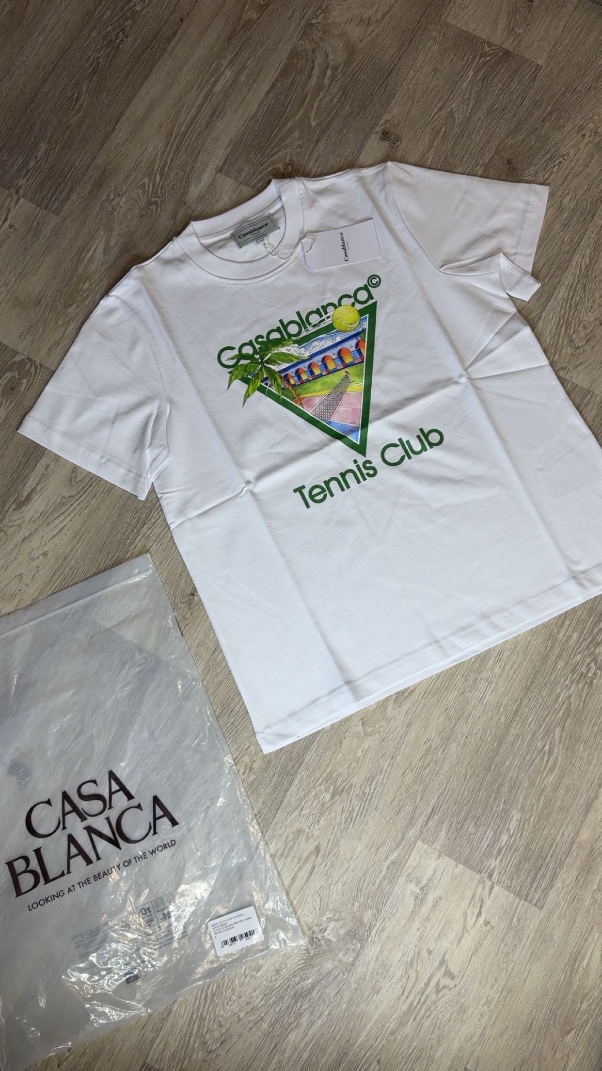 Casablanca Tennis Club Icon T-Shirt White/Green