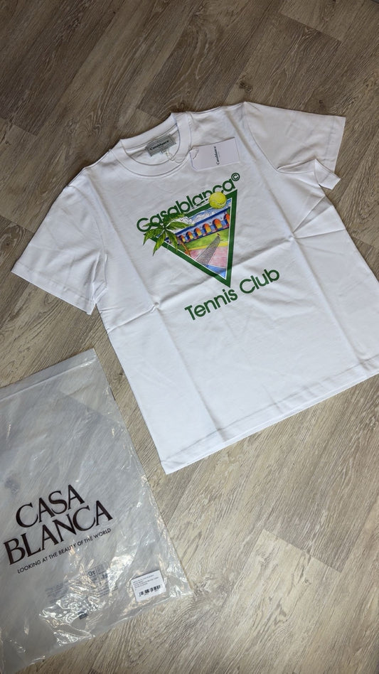 Casablanca Tennis Club Icon T-Shirt White/Green