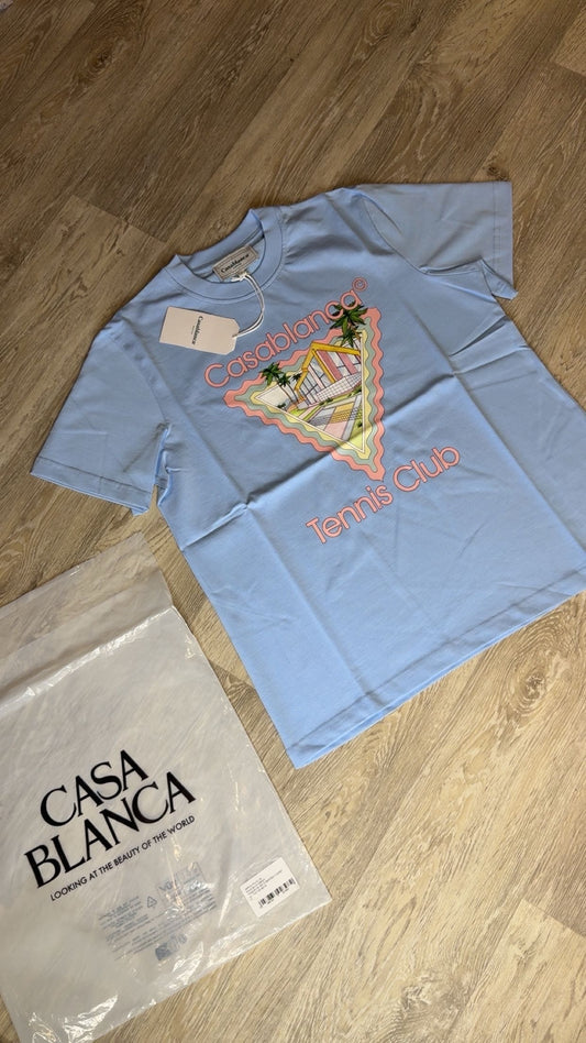 Casablanca Maison De Reve T-Shirt Baby Blue
