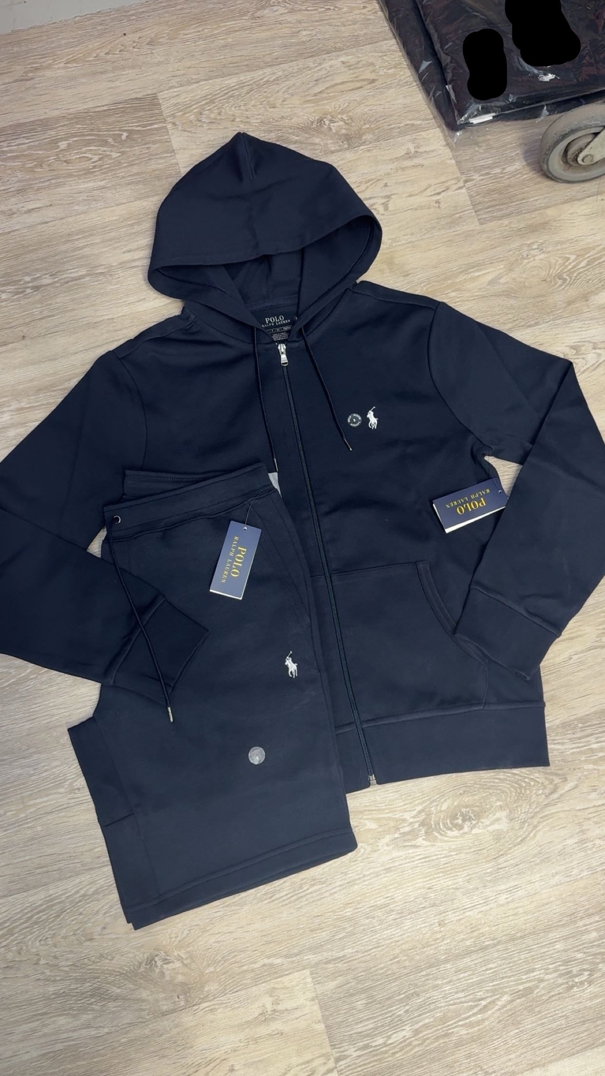 Ralph Lauren Double Knit Short Set Navy