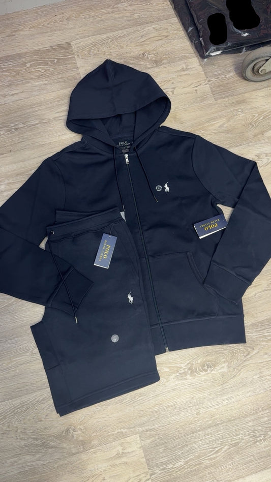 Ralph Lauren Double Knit Short Set Navy