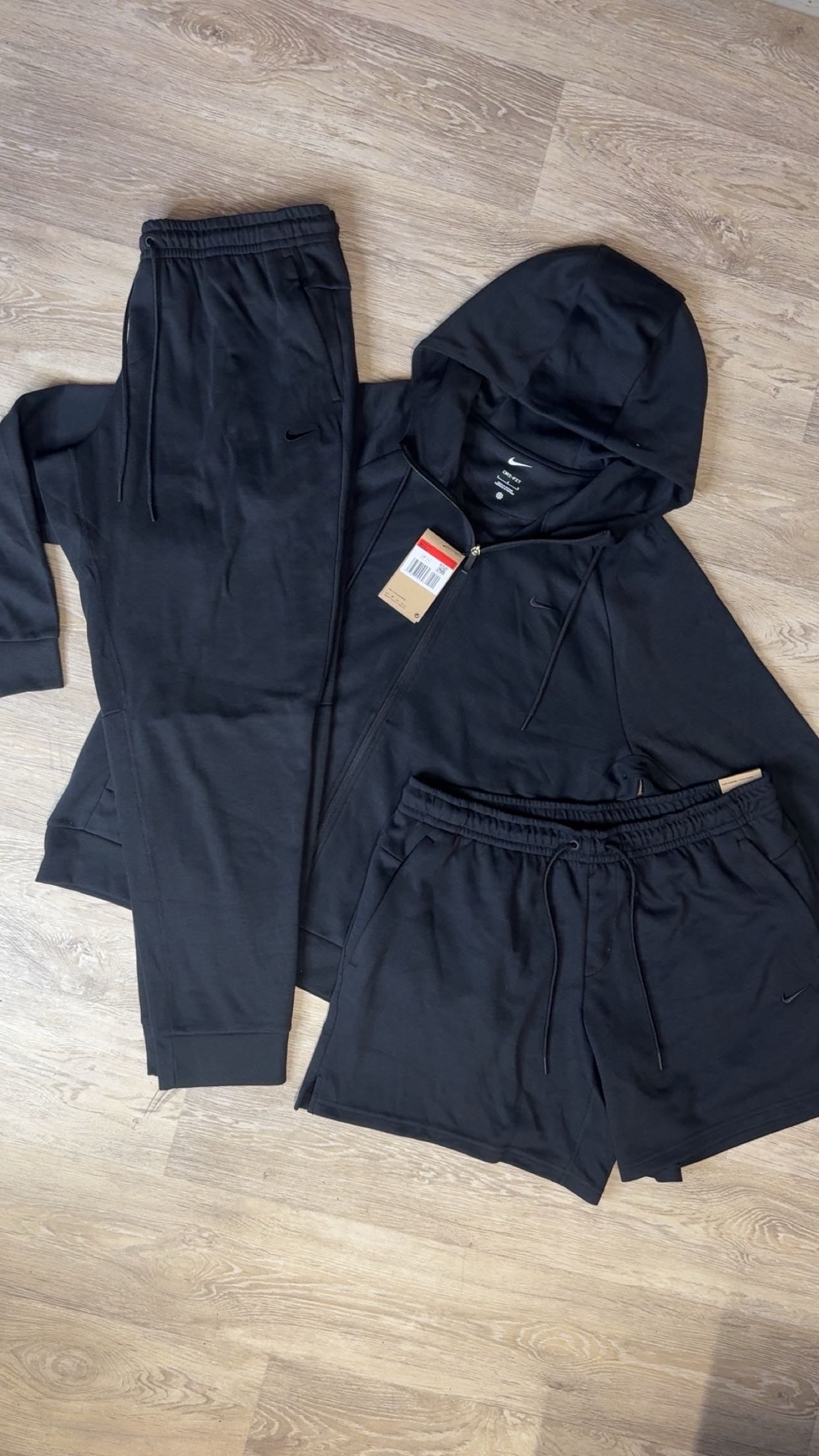 Nike Dri-FIT Tracksuit with Shorts Black