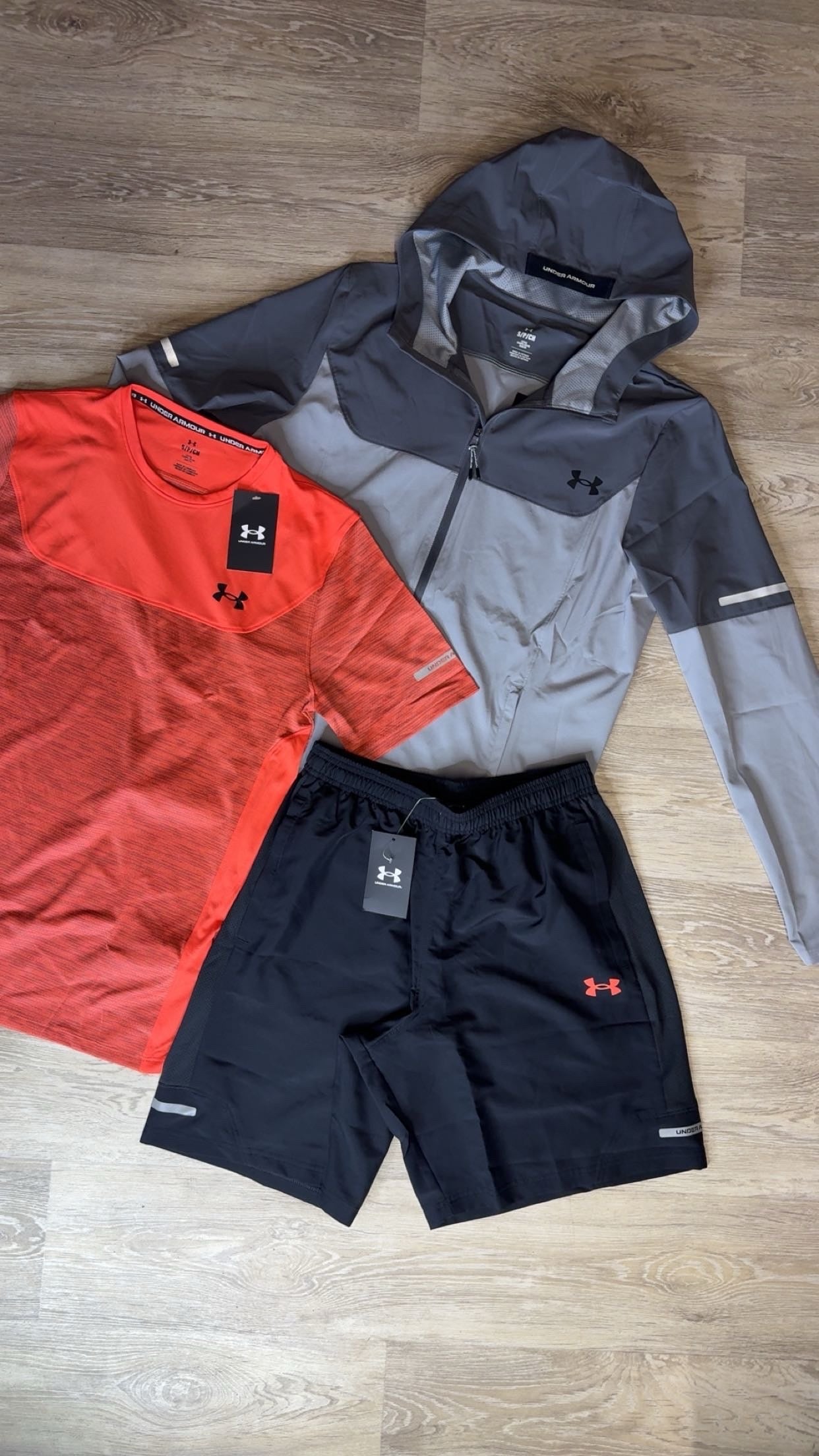 Under Armour Jacket T-Shirt & Shorts Set