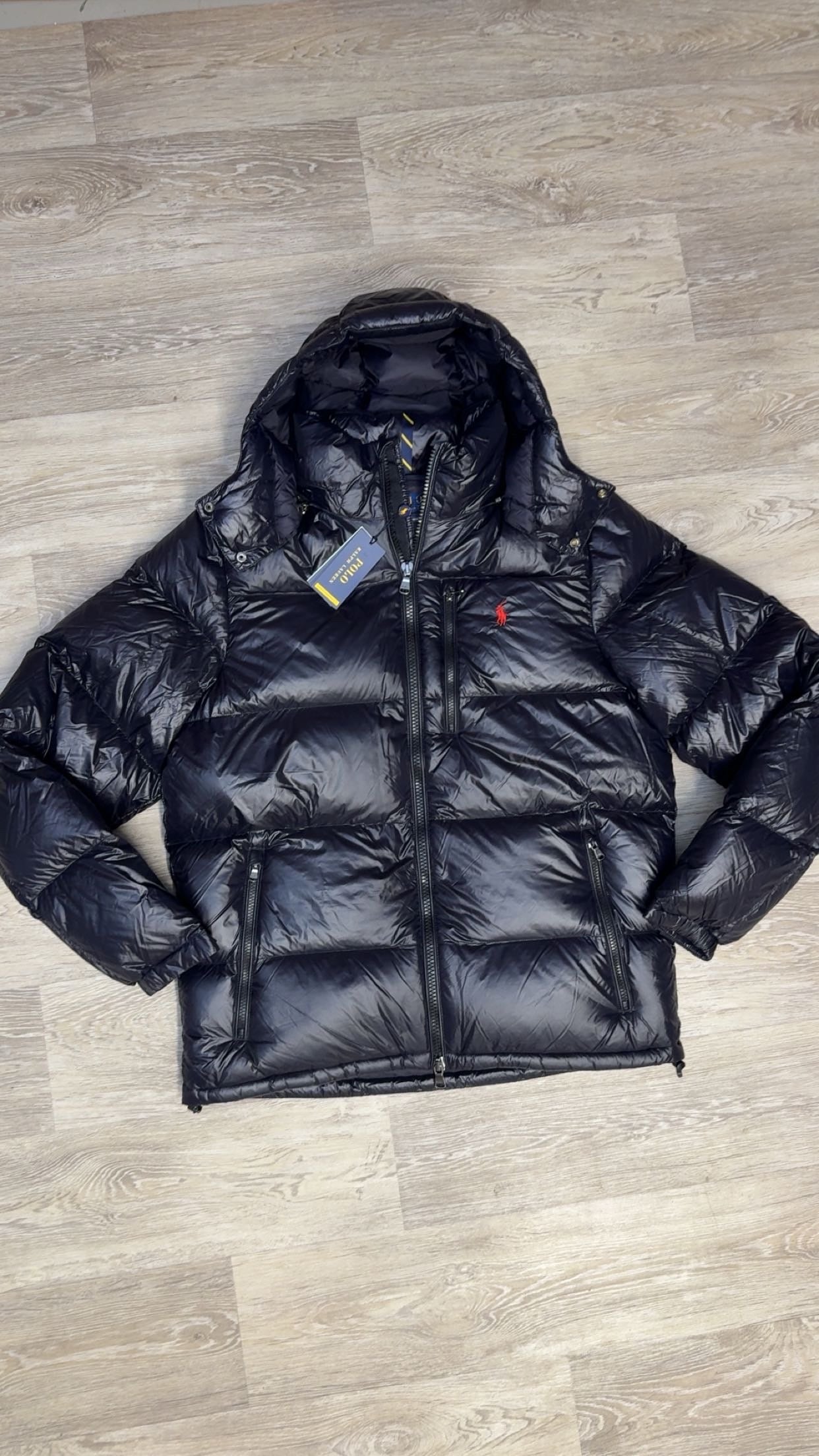 Ralph Lauren Gorham Shiny Jacket Black