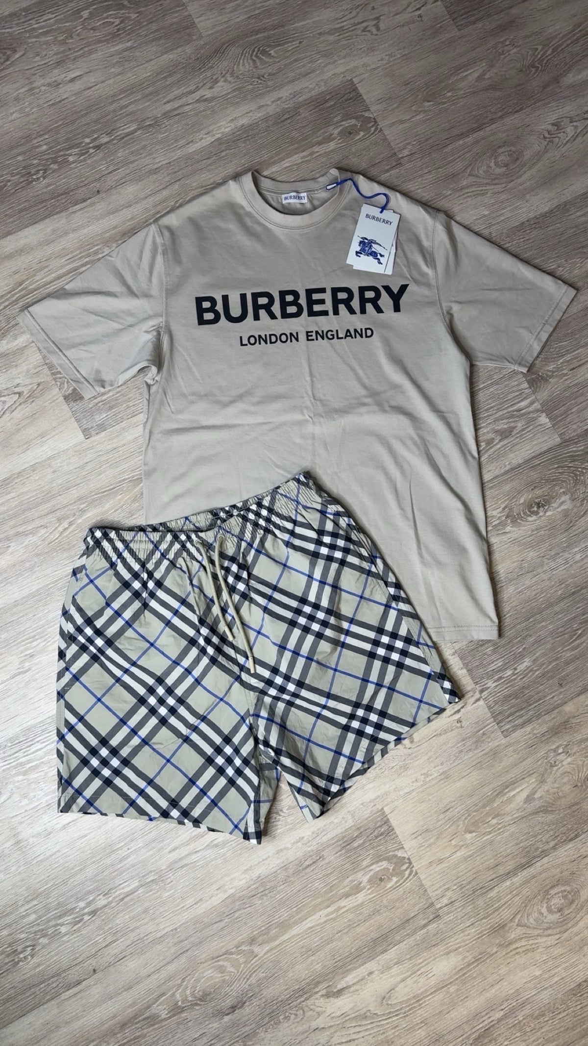 Burberry T-Shirt & Swim Short Set