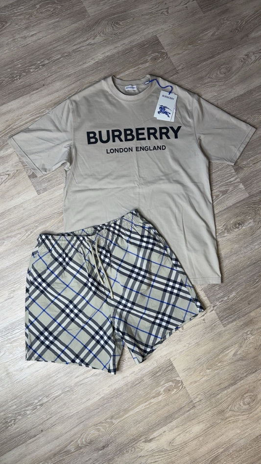 Burberry T-Shirt & Swim Short Set