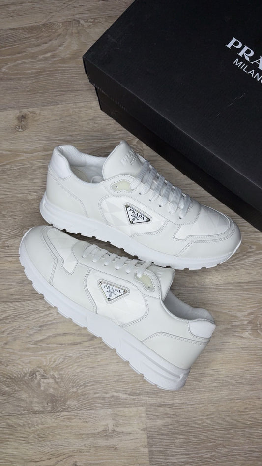 Prada Re-Nylon Trainers in White